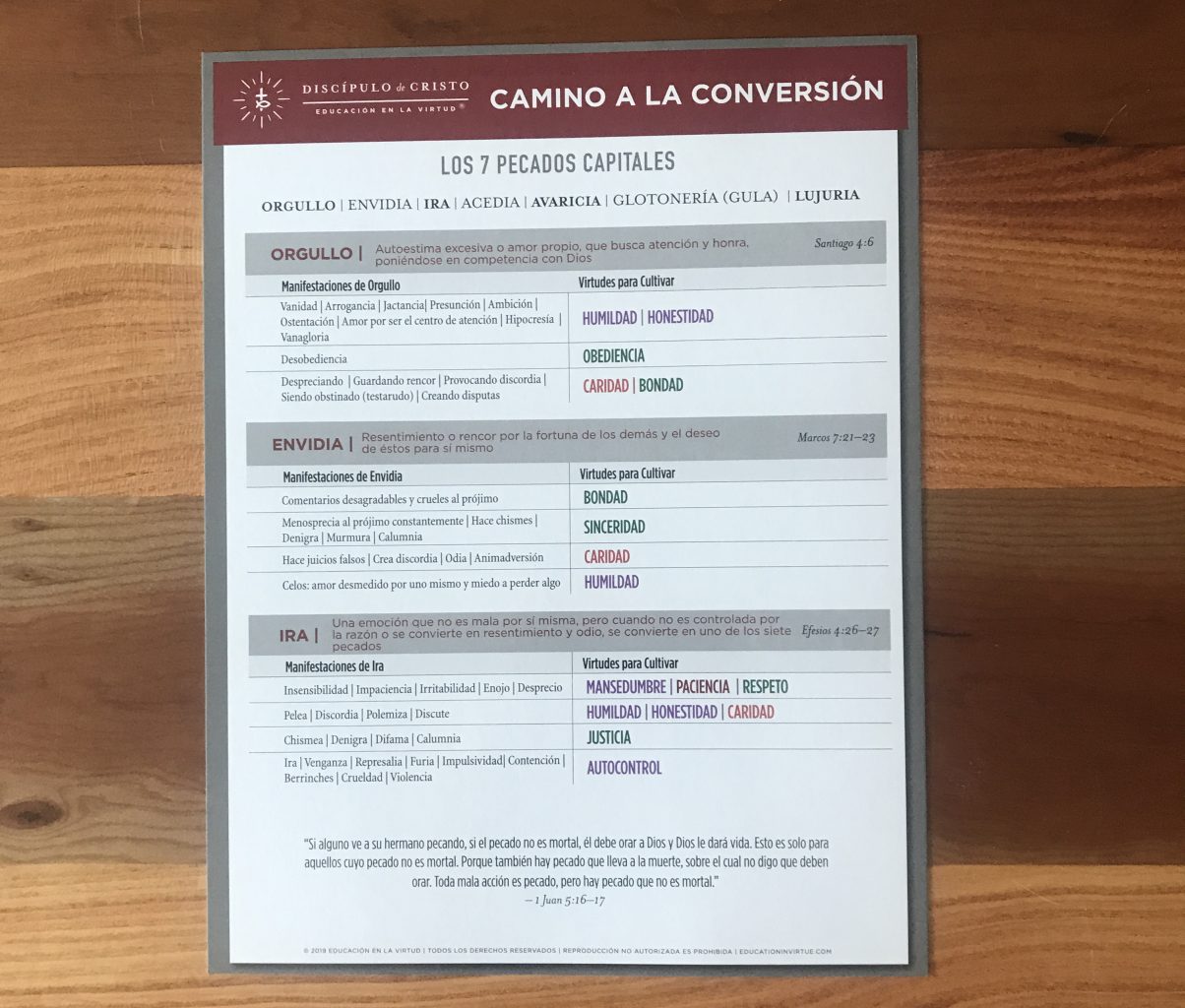 Spanish Virtue Chart Packs - Image 6