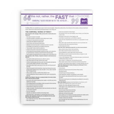 Works of Mercy Handout