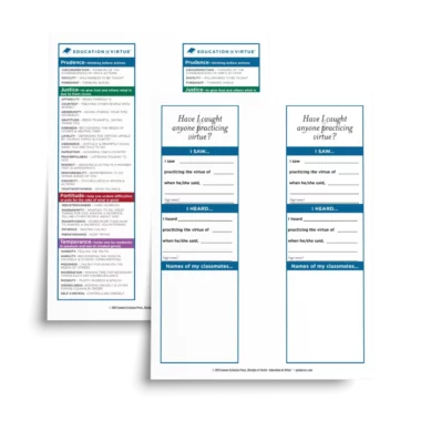Download - Caught Practicing Virtues Bookmark