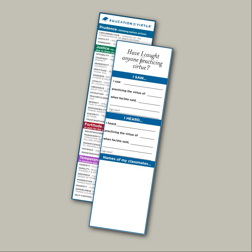 Caught Practicing Virtues Bookmark - Download - Image 2