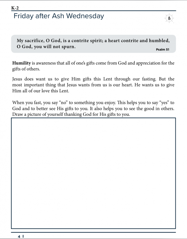 Lenten Journal for Grades K-2 - Image 2