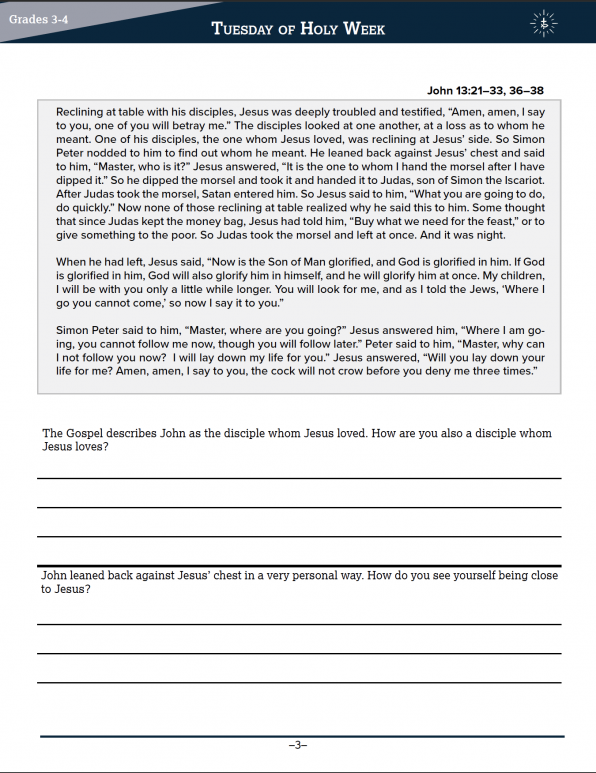 Lenten Journal for Grades 3-4 - Image 4