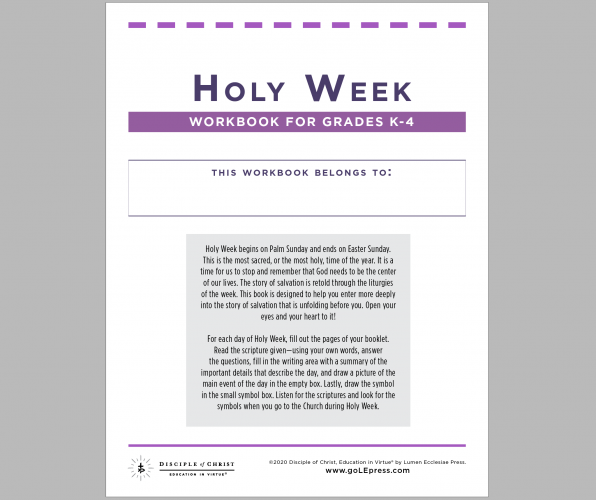 Holy Week Worksheets - Image 5