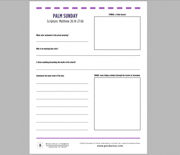Holy Week Worksheets - Image 6