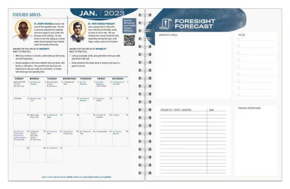 Grade 5-12, Restored in Christ, 2022-23 Student Planner - Image 5